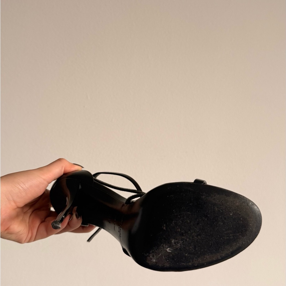 Saint Laurent Glossy Black Heels - Picture 7 of 9